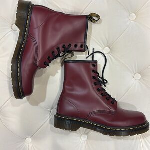 Dr. Martens 1460 Burgundy Leather Boots